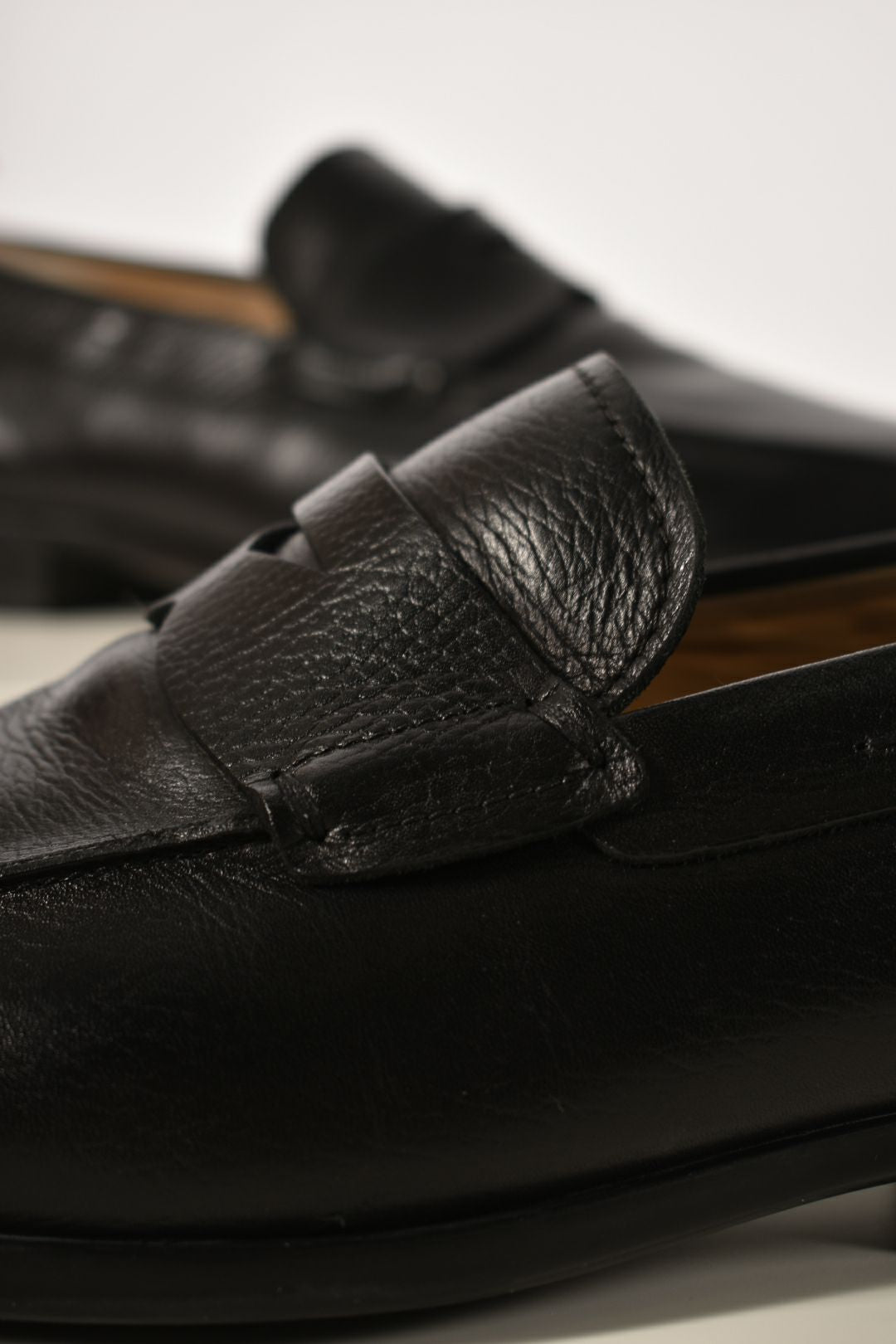 TOD'S Black Calfskin Leather Gommino Penny Loafer Slip On 10US Italy