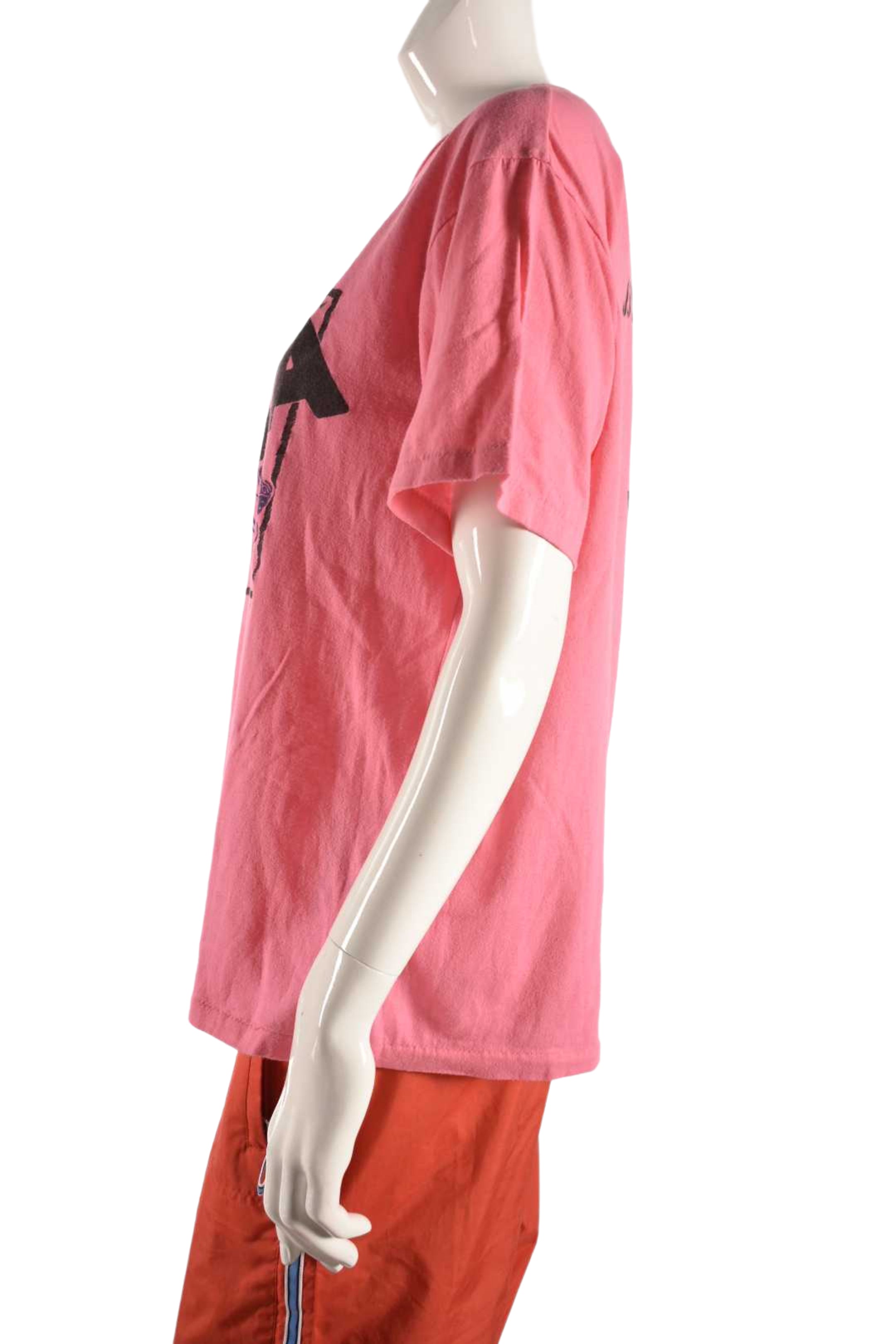 1980s YMCA Pink Post Modern Cotton Blend Tee Large
