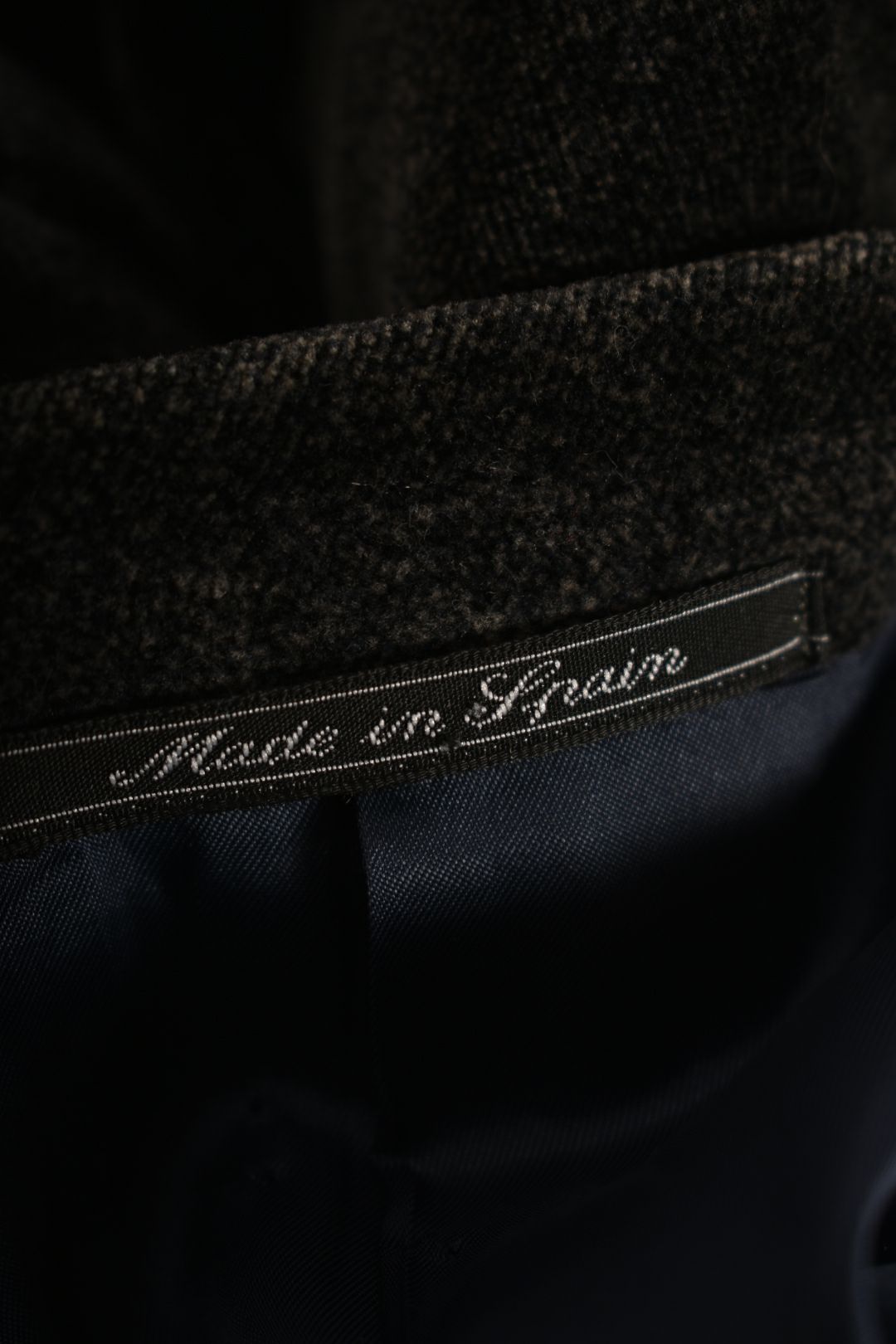 1990s ISTANTE Charcoal Grey Galaxy Cotton Velvet 3BTN Blazer 44T