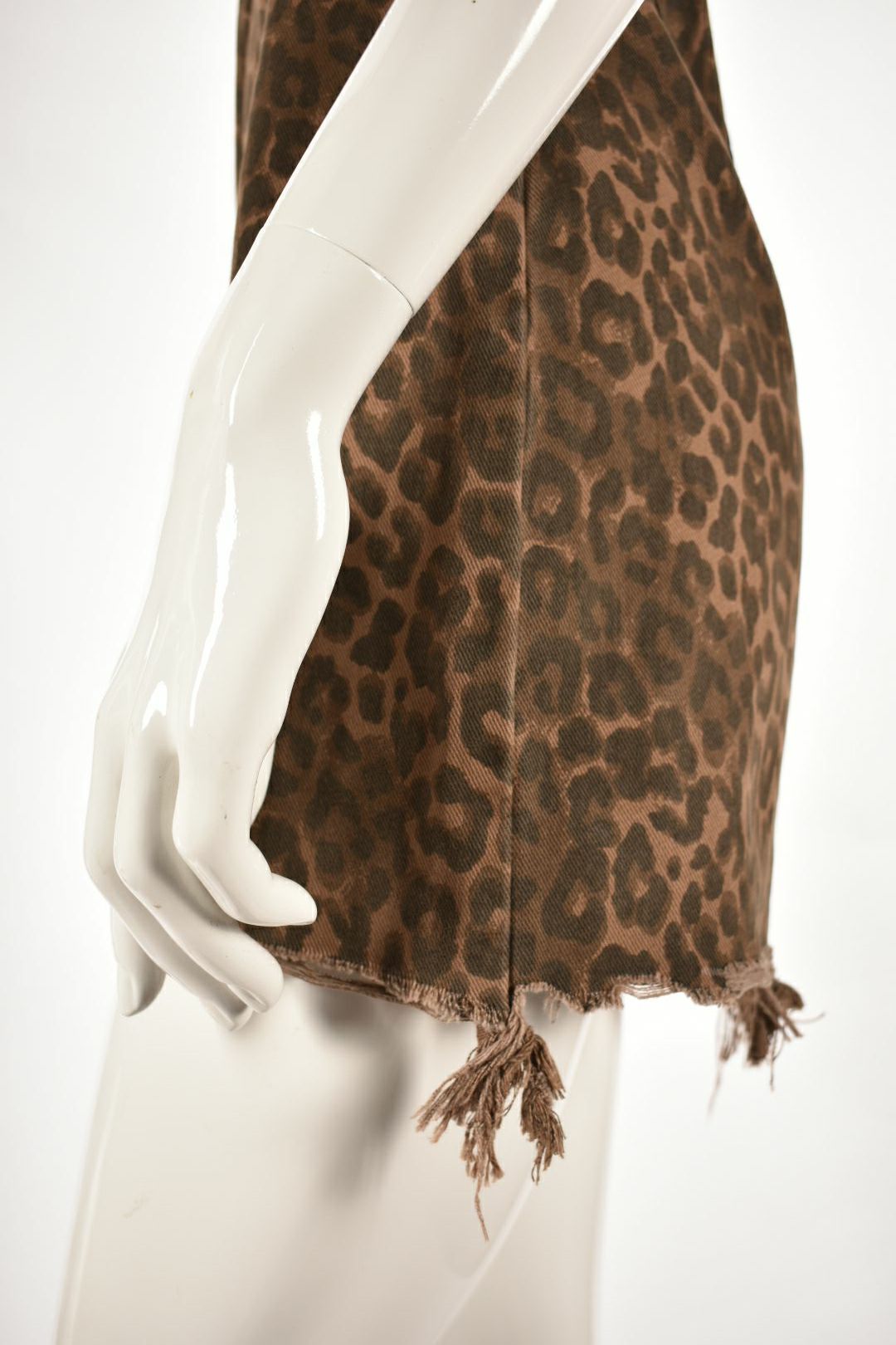 DENIM x ALEXANDER WANG Leopard Print Mini Dress 0US XSmall