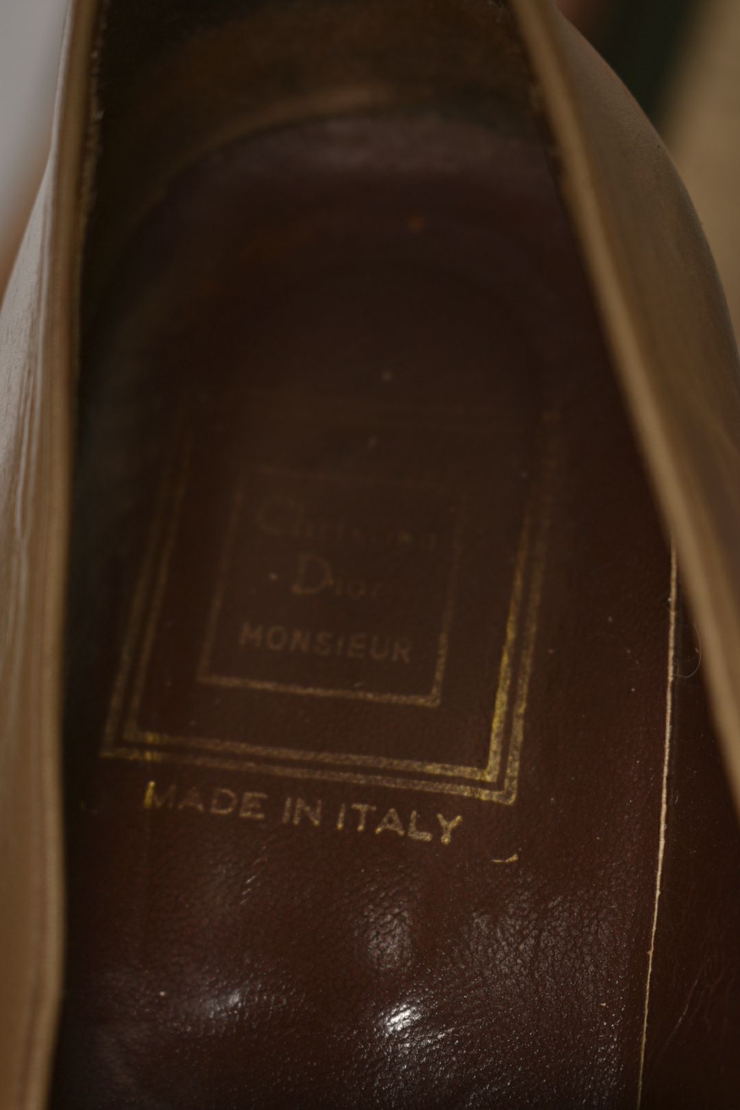 1970s CHRISTIAN DIOR Beige Calfskin Leather Tassel Almond Toe Loafers 9US Italy
