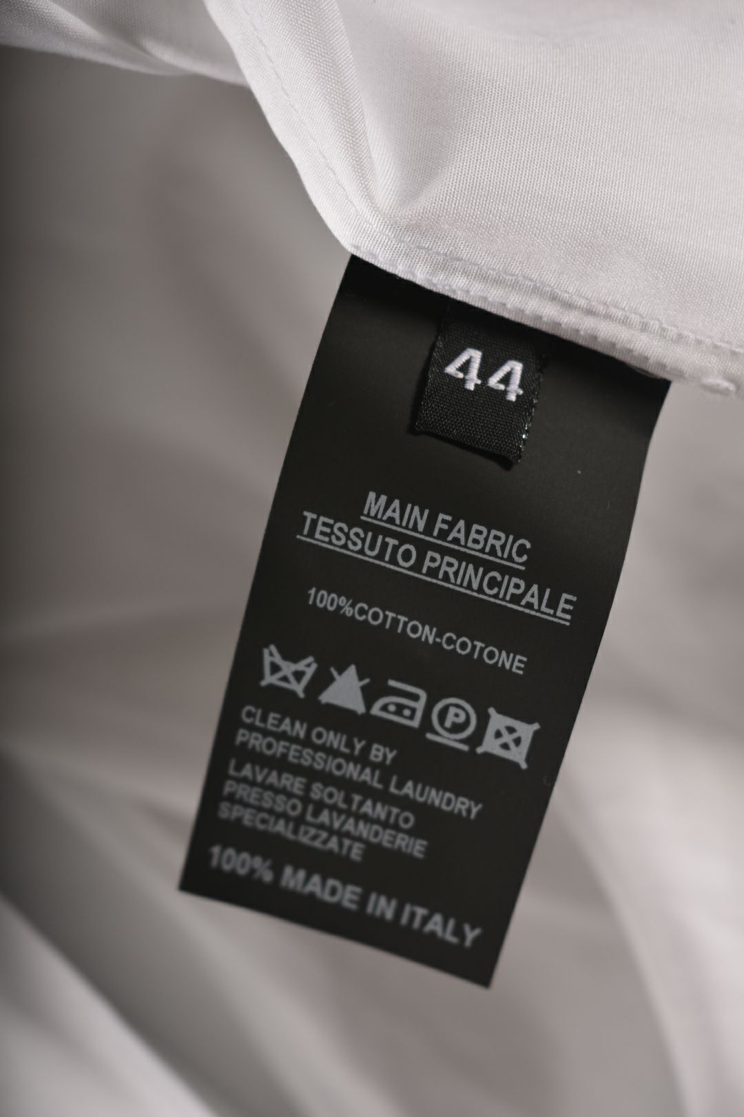 NELLS NELSON White Banded Collar Pleated Blouse 44EU Large