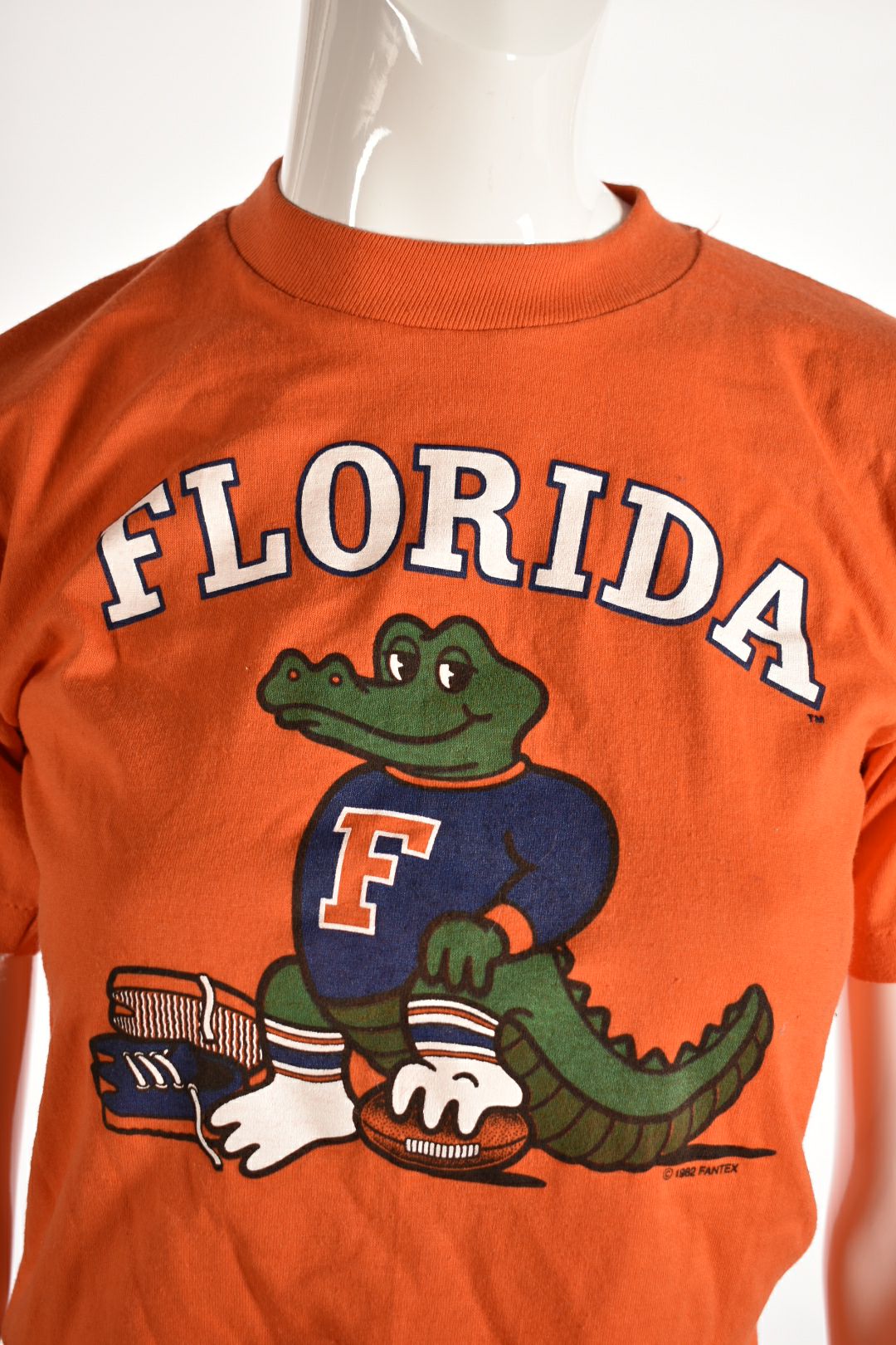 1982 NOS Orange Gator University of FloridaSIngle Needle Cotton Tee Small