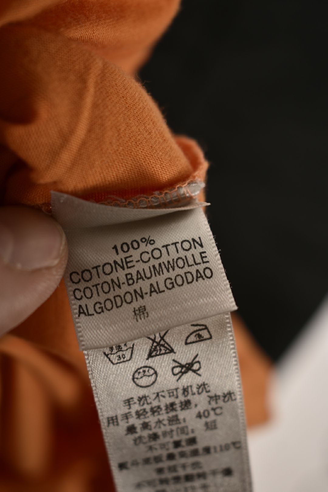 ERMENEGILDO ZEGNA Orange Smooth Cotton Ribbed Colar Polo Shirt XXL 56EU