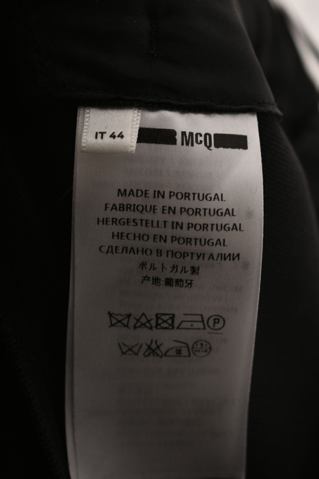 MCQ Black Wool Fine Knit Studded Knee Pants 44EU Large
