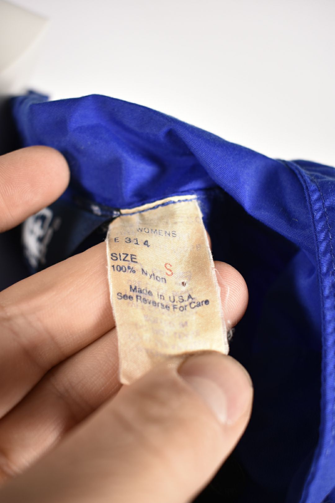 1980s WOOLRICH Blue Nylon Zip Pullover Windbreaker Small