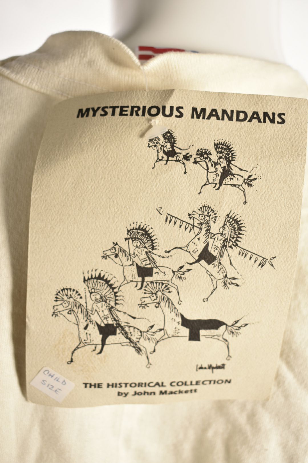1990s NWT Mysterious Mandans Dakota Tribe Souvenir Tee Small