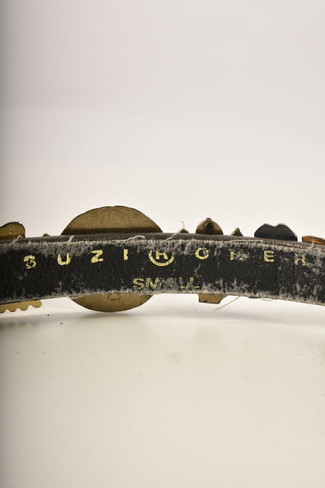 1990s SUZI ROHER Cowboy Southwest Treasure Hunt Leather Belt Small