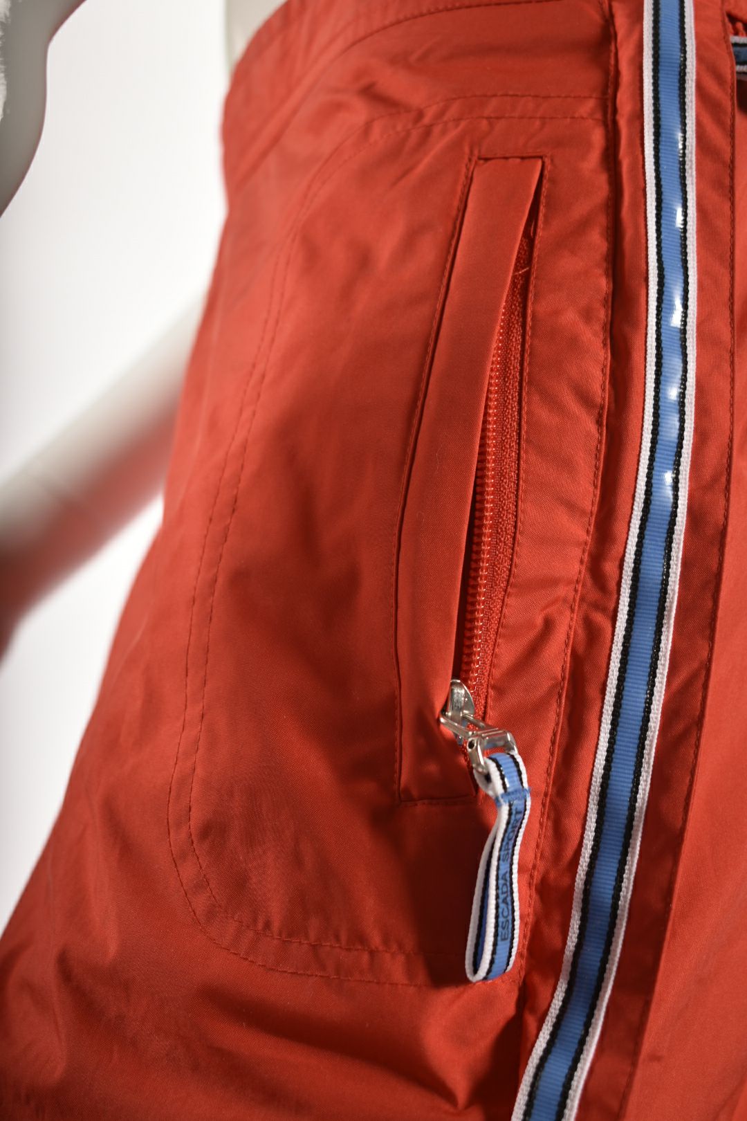 2000s ESCADA SPORT Orange Poly Full Zip Tearaway Pants 34EU Small
