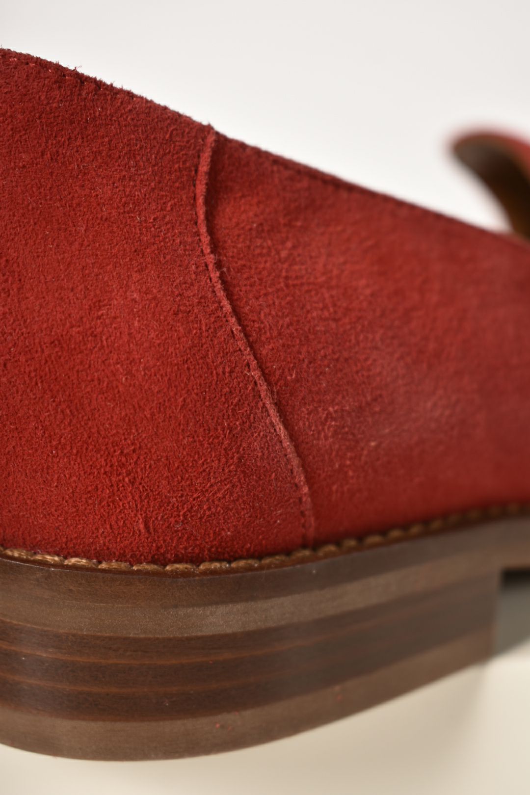 NWOB AQUATALIA Red Chilli Suede Pointed Toe Loafers 37.5EU 7.5US Italy