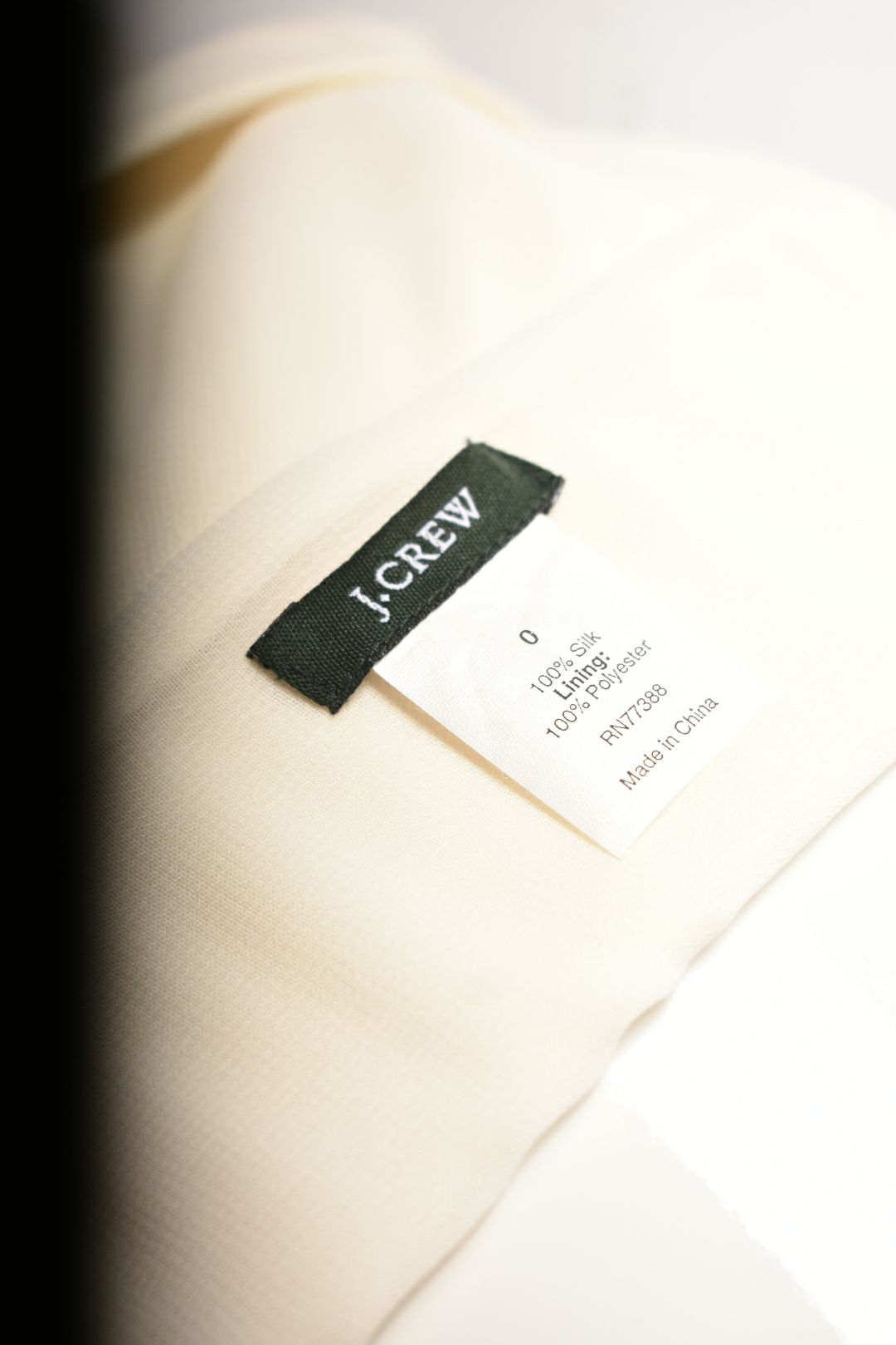2000s J.CREW Ecru Cream Silk Sophia Floor Length Gown 0US Small