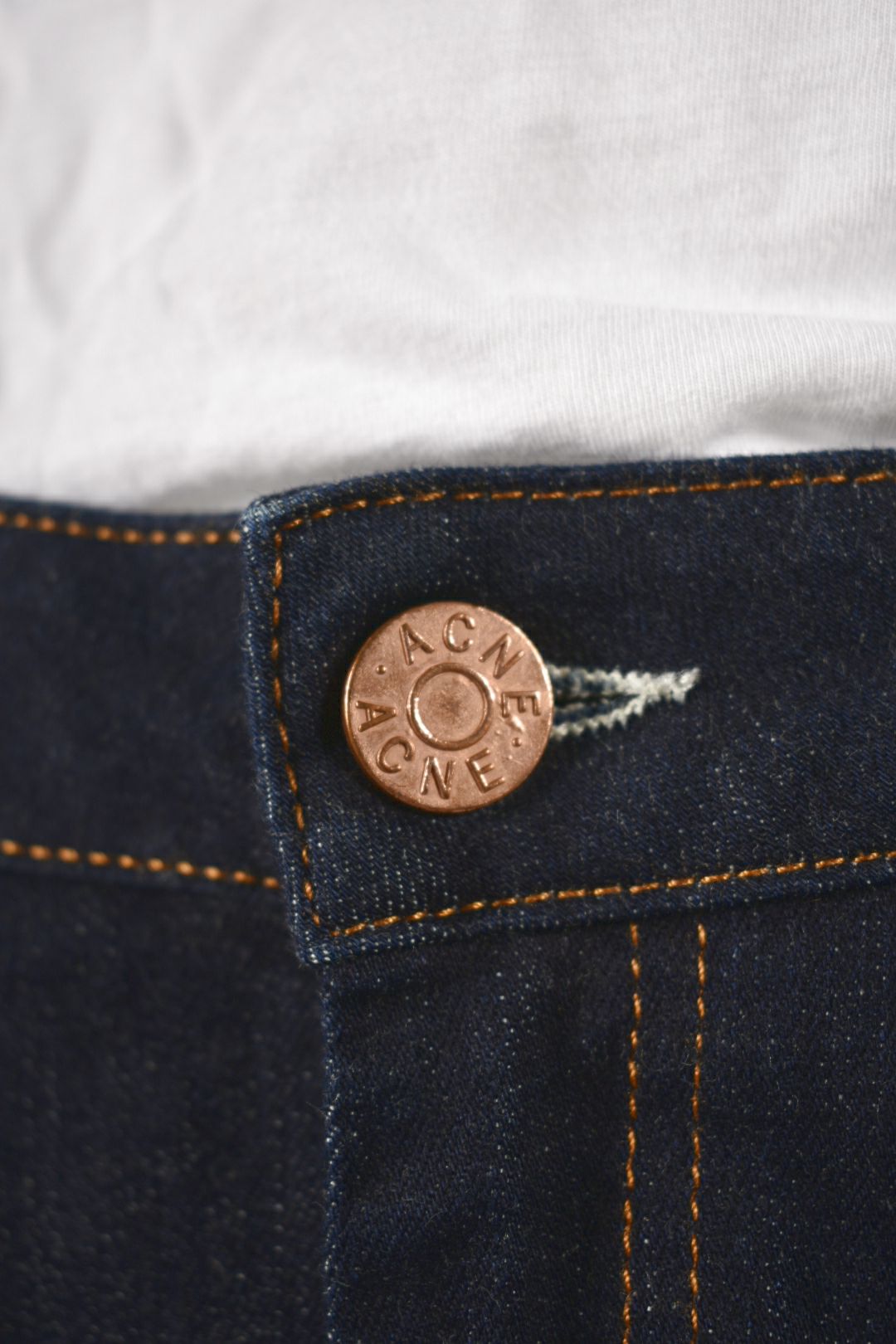 ACNE STUDIOS Navy Cotton Stretch Denim Slim Jeans 29W