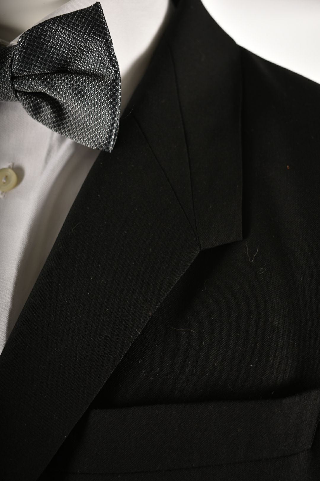 SS14 GIVENCHY Black Wool Slant Lapel Formal Wedding Suit 50EU 40R Italy