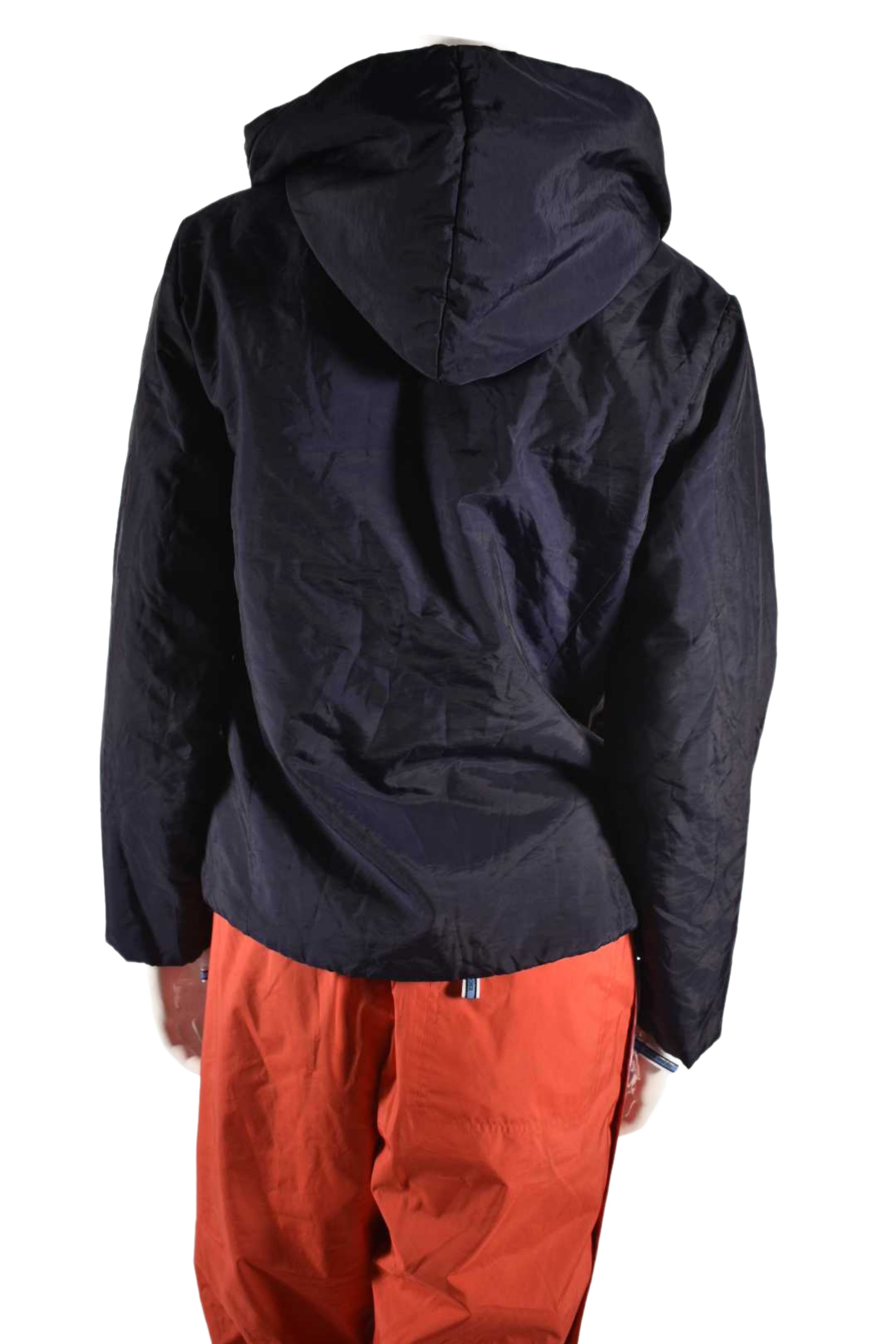 1990s KENZO JUNGLE Navy Nylon Crossbody Anorak Jacket Small