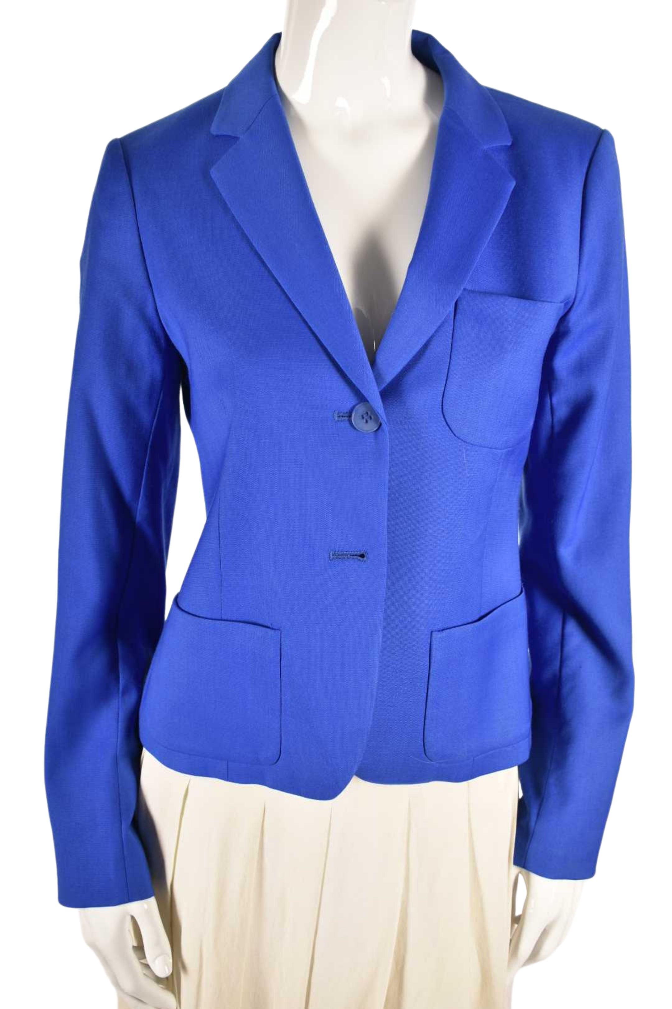 THEORY Electric Blue Wool Blend Blazer 8US
