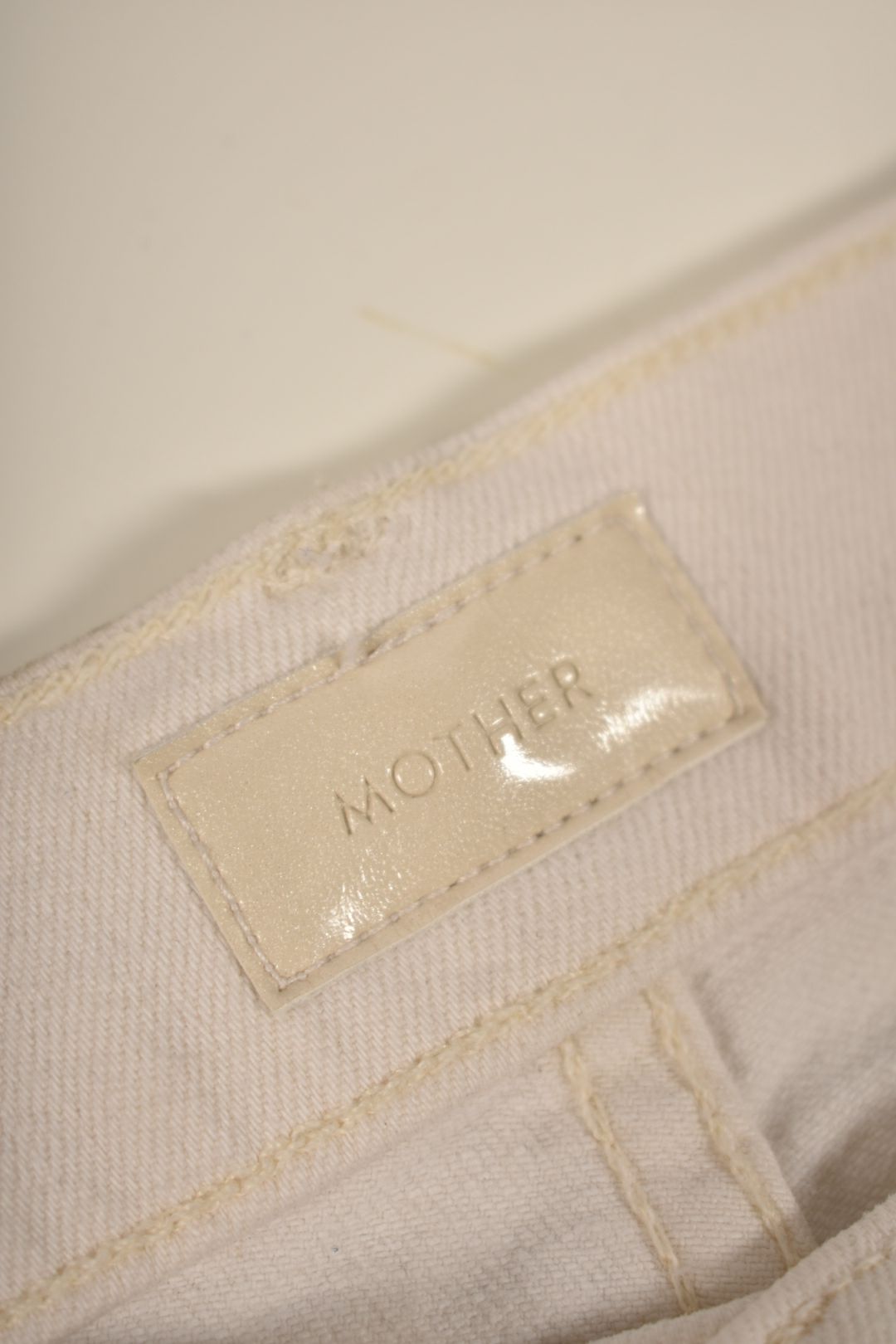 MOTHER White Pink Side Stripe Midrise Dazzler Crop Denim 29W USA
