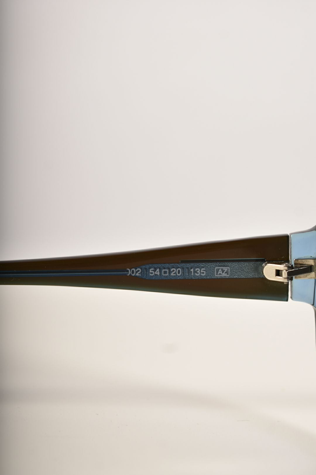 2000s GIANFRANCO FERRE Aqua Brown Round Acetate Sunglasses Italy
