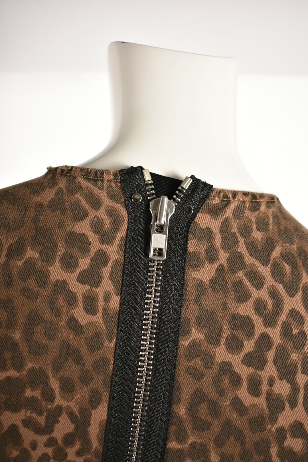 DENIM x ALEXANDER WANG Leopard Print Mini Dress 0US XSmall