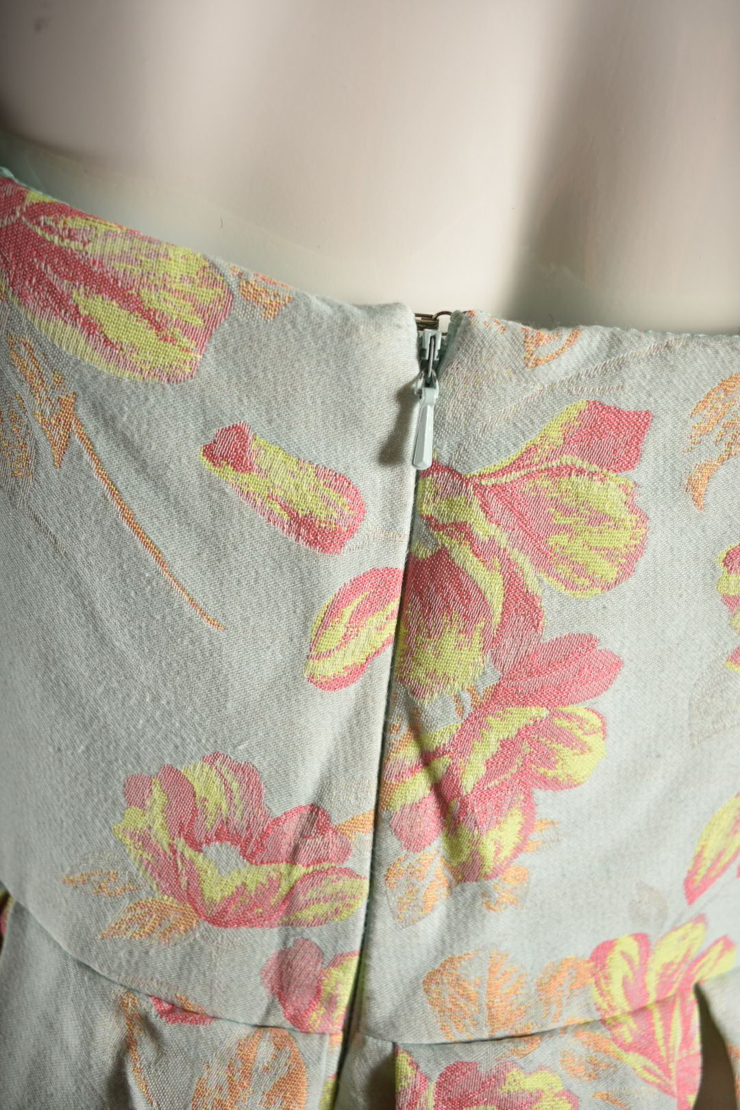 HUTCH Blue Blush Pink Floral Jacquard Rush Mini Dress 4US NYC