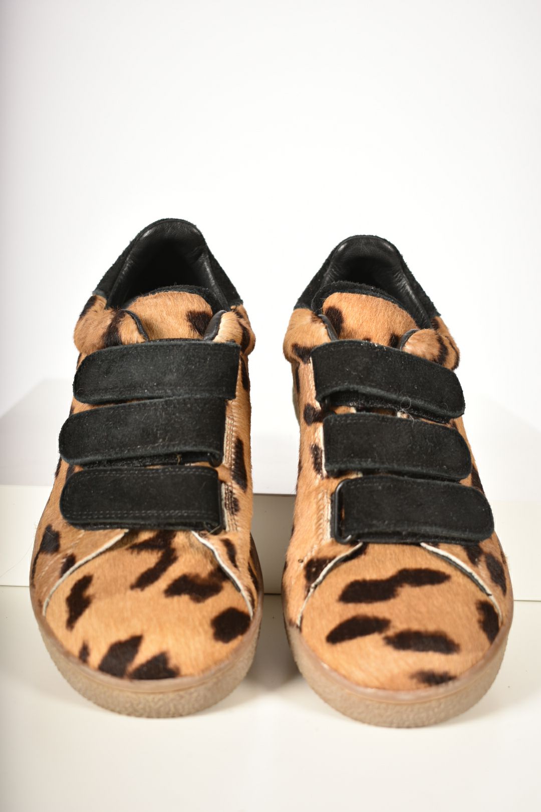 Jerome Dreyfuss Paris Cheetah Print Velcro Sneakers 37EU 7US