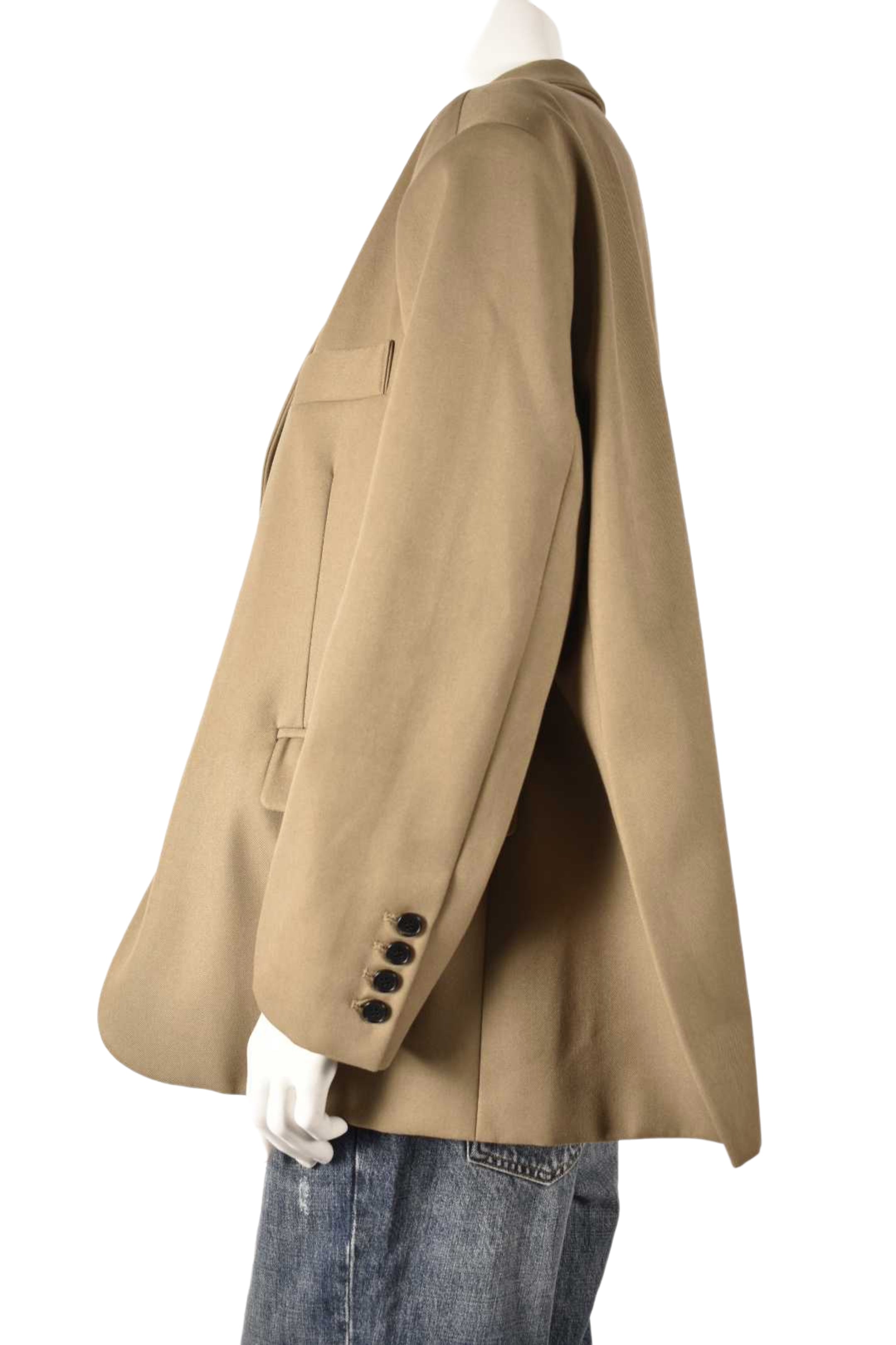 THE FRANKIE SHOP Desert Taupe Oversized Boyfriend Blazer Poly Wool Korea