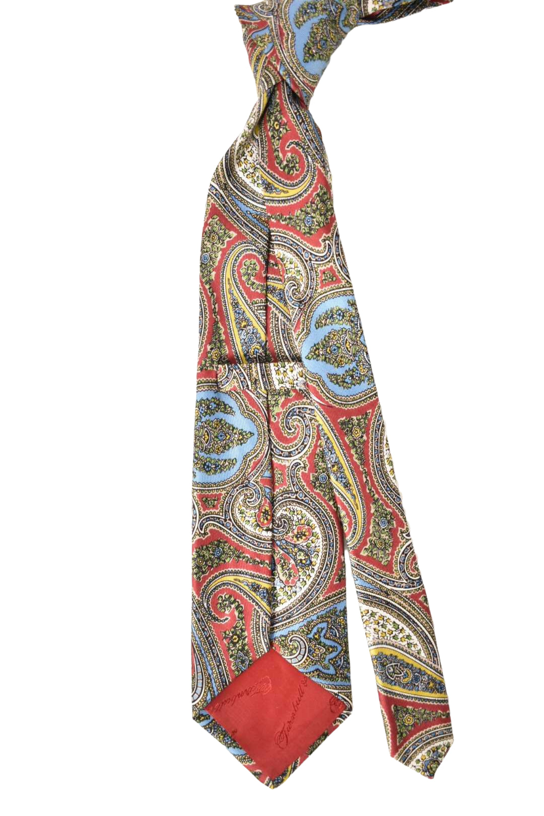 Turnbull & Asser Multicolour Paisley Silk Twill Tie England