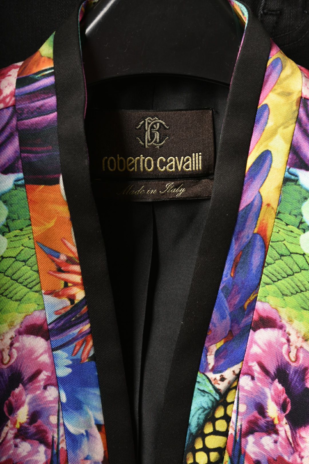 Roberto Cavalli SS12 Runway Kaleidoscope Silk Floral Blazer 44IT 8US