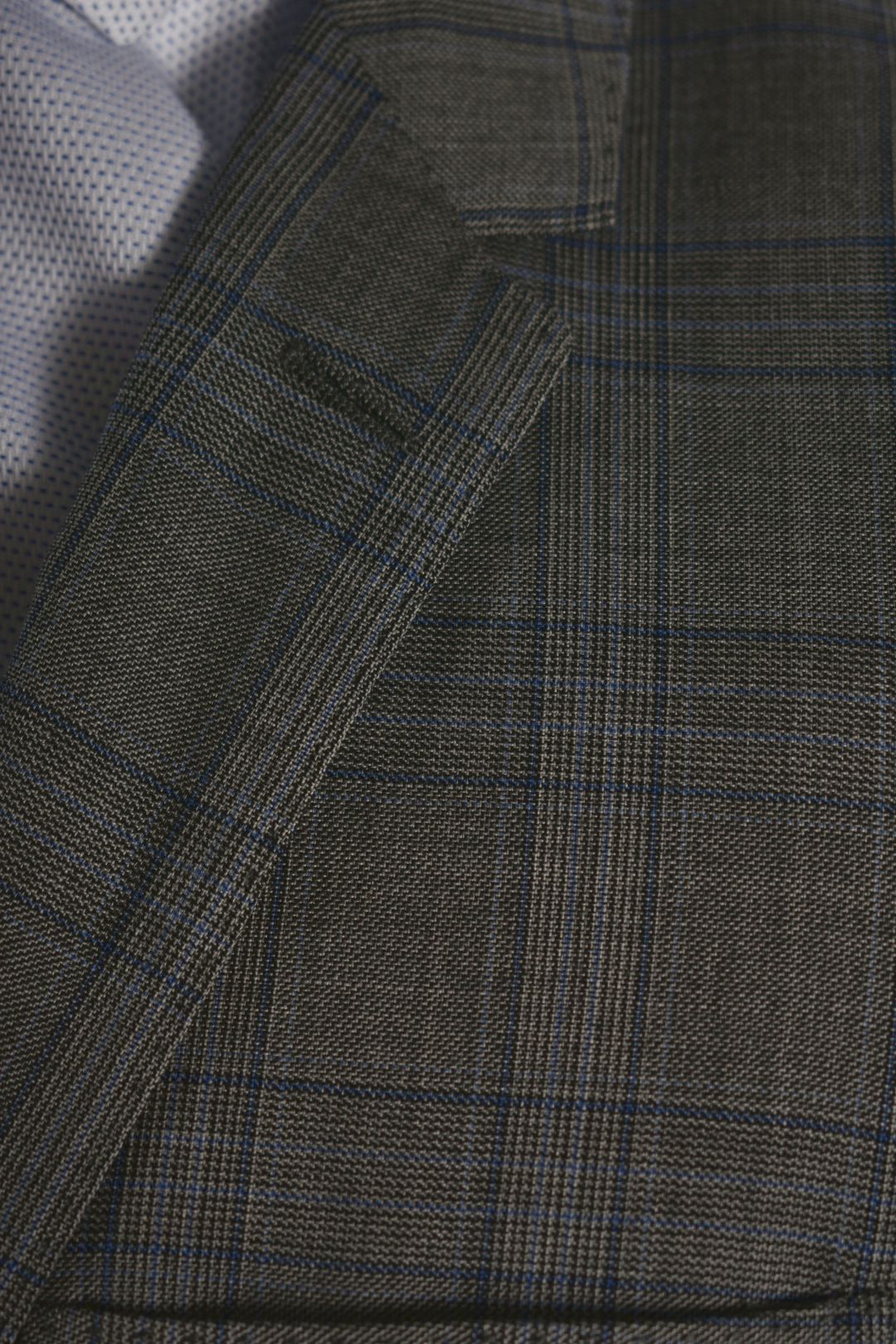 BURBERRY Grey Blue Prince of Wales Glen Check Wool Suit 52EU 42R Italy