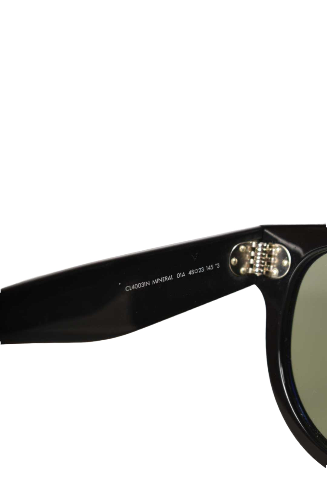 CELINE Black Round Polished Sunglasses CL4003IN Italy