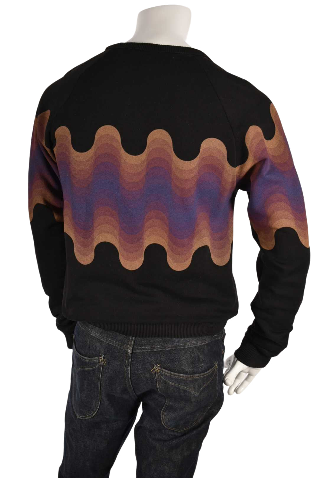 Dries Van Noten x Verner Panton Tan Purple Wave Sweatshirt Black Small