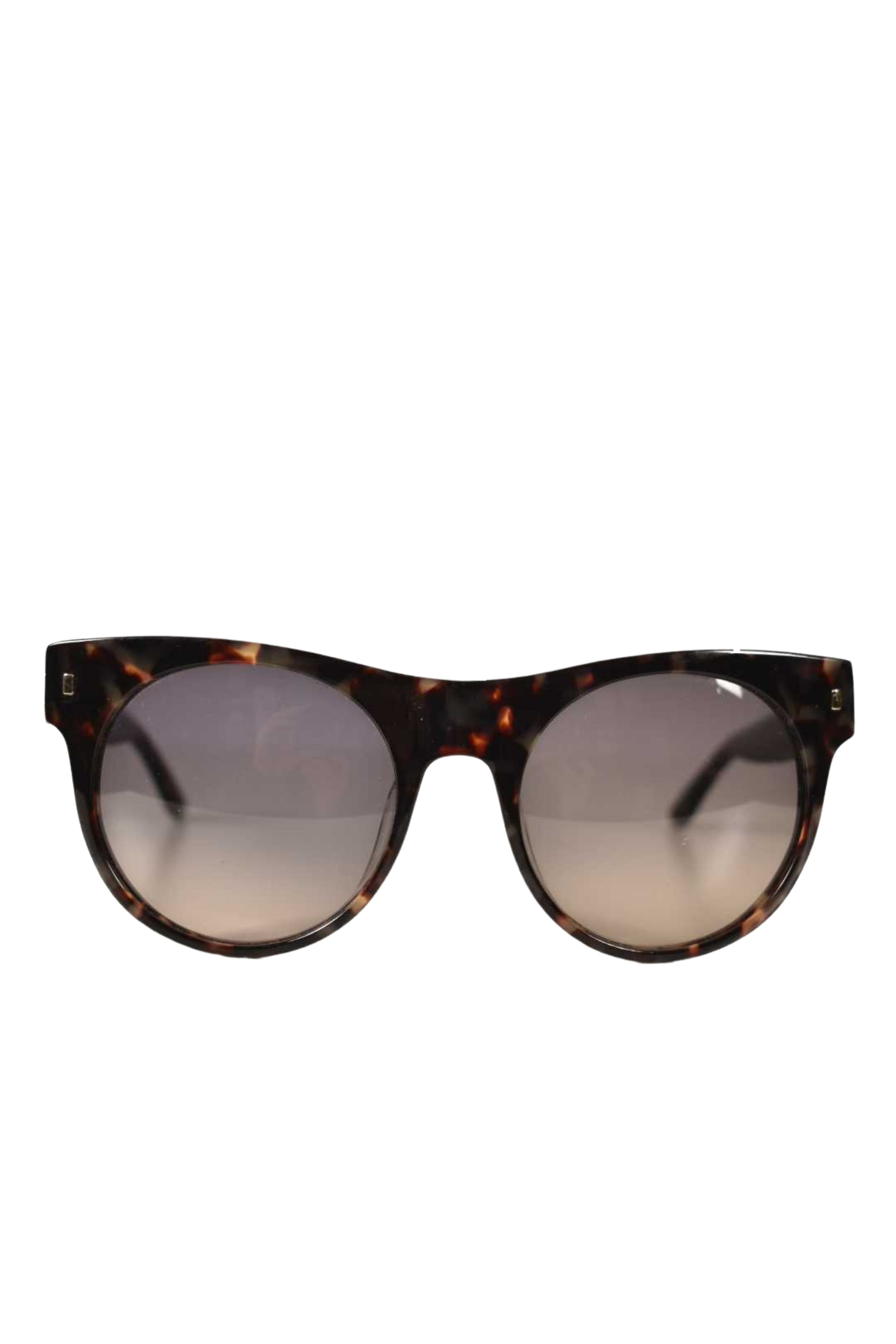 SAINT LAURENT 6360/N/S Red Black Tortoiseshell Round Sunglasses 53-21 Italy