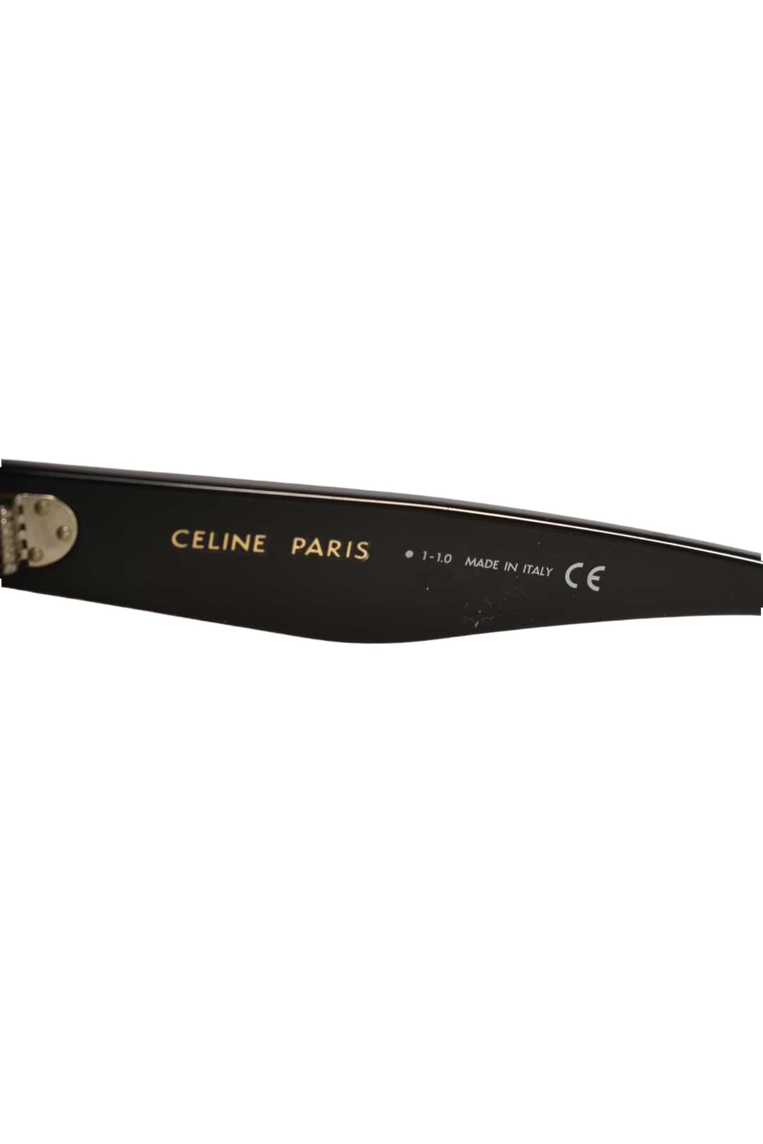 CELINE Black Round Polished Sunglasses CL4003IN Italy