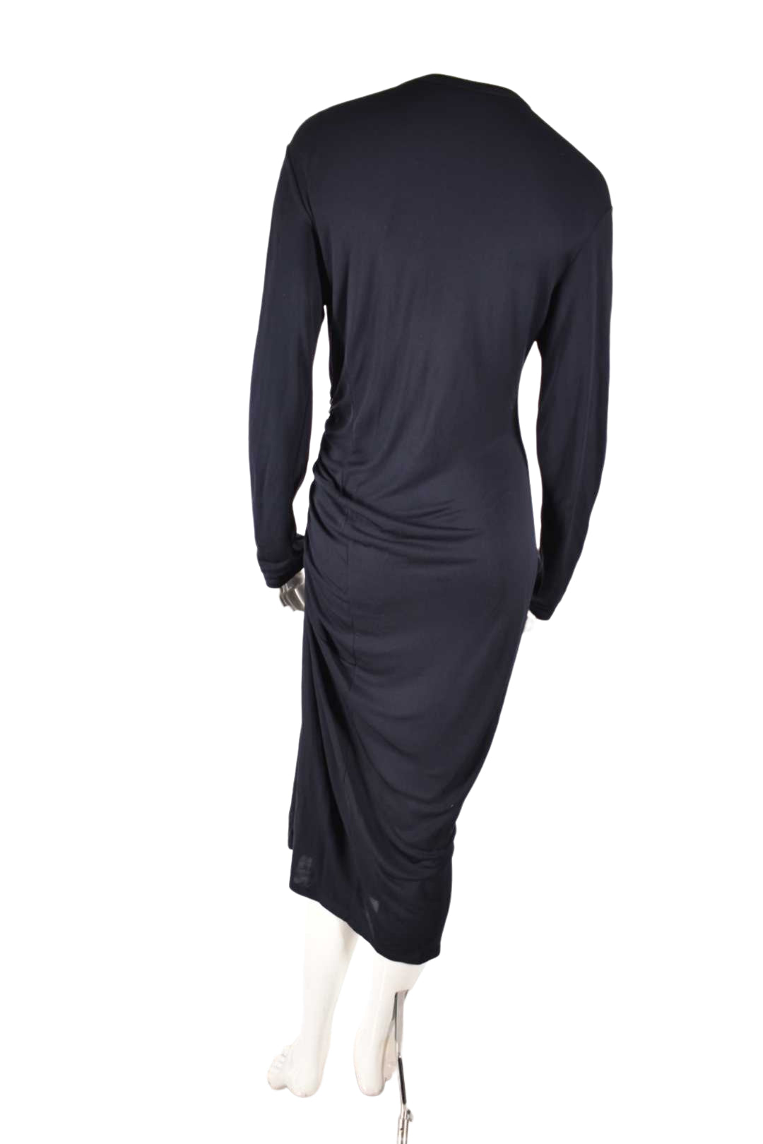 ATLEIN Navy Bodycon Ruched Polyspandex Dress Medium France