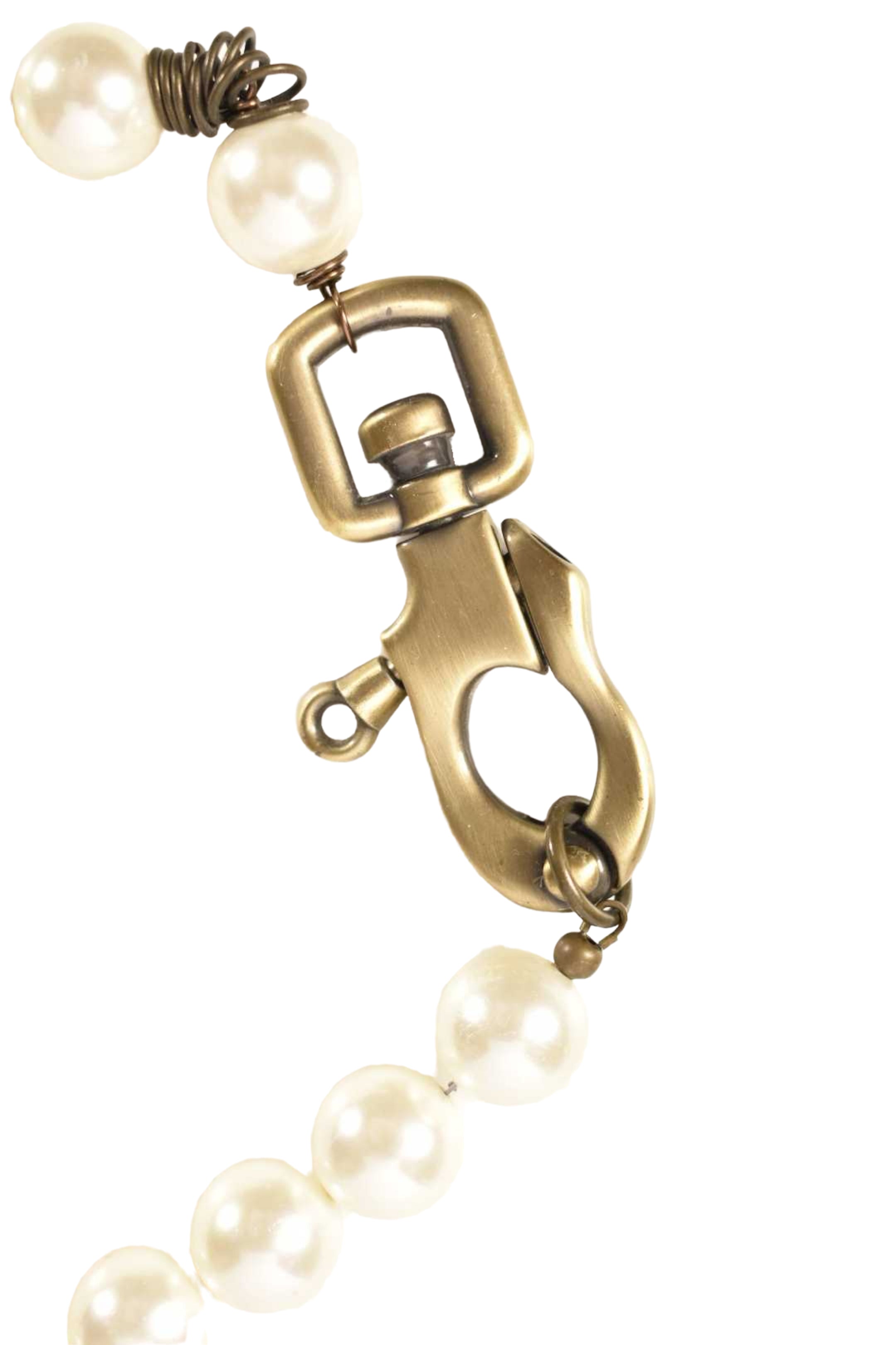 Chunky Freshwater Pearl & Metal Clasp Necklace