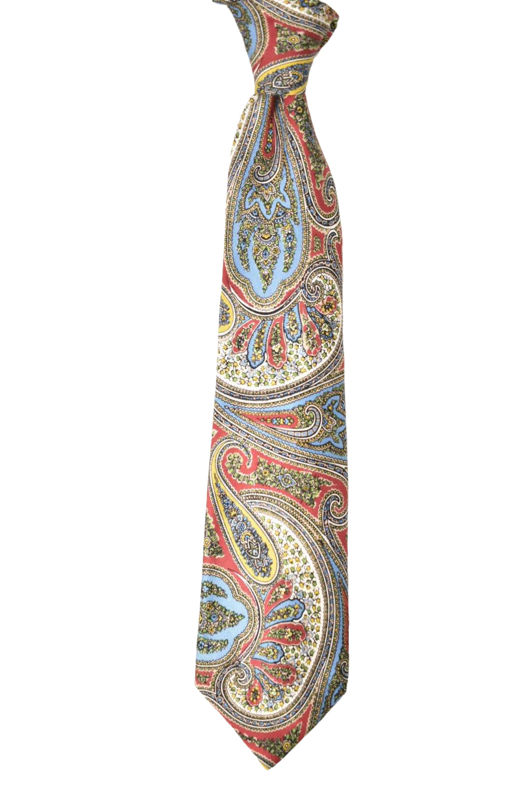 Turnbull & Asser Multicolour Paisley Silk Twill Tie England