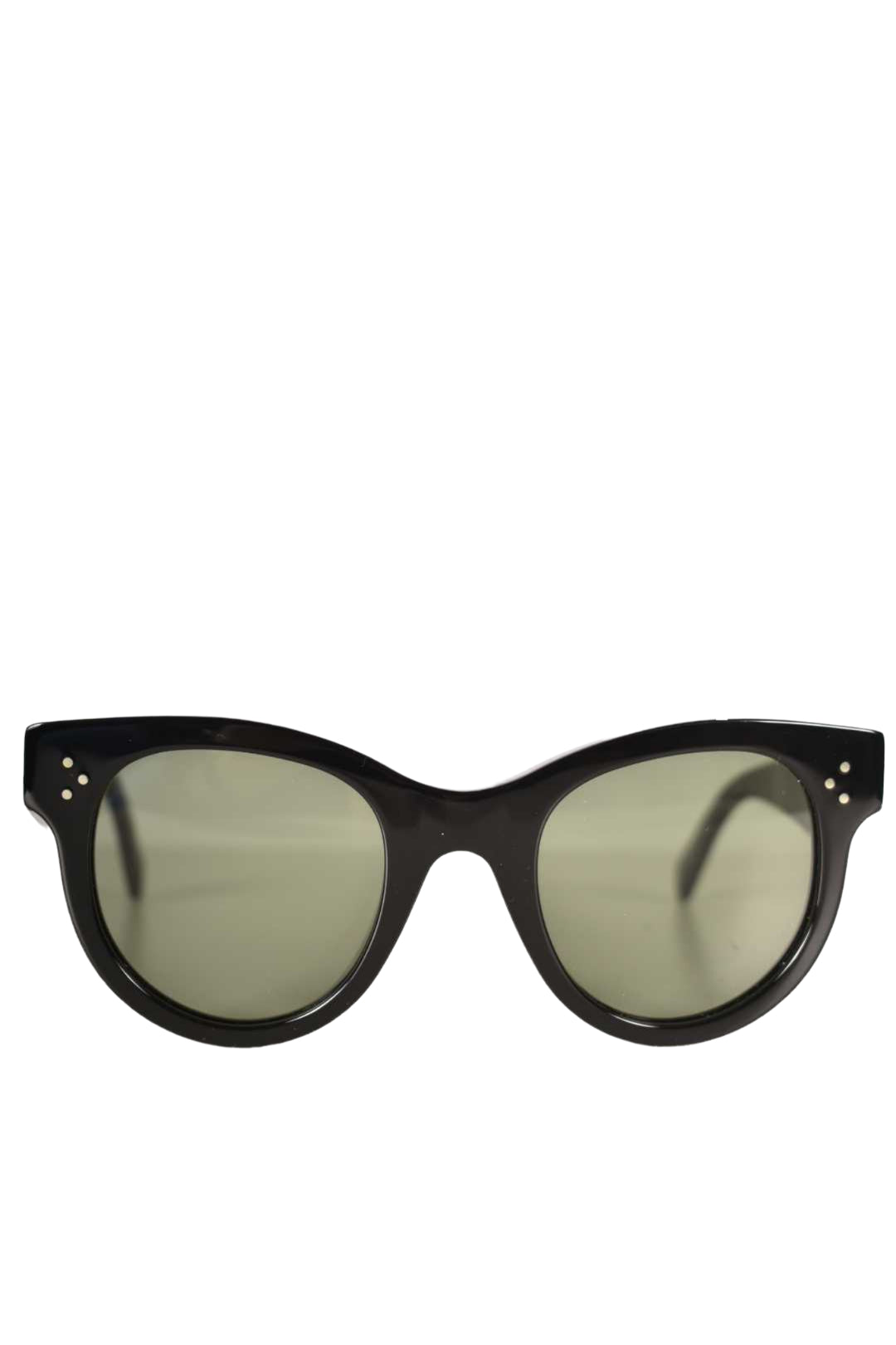 CELINE Black Round Polished Sunglasses CL4003IN Italy